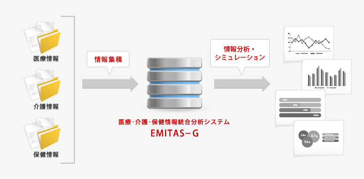 医療・介護・保健情報統合分析システム EMITAS-G